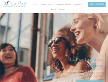 Tablet Screenshot of lapazacademy.com